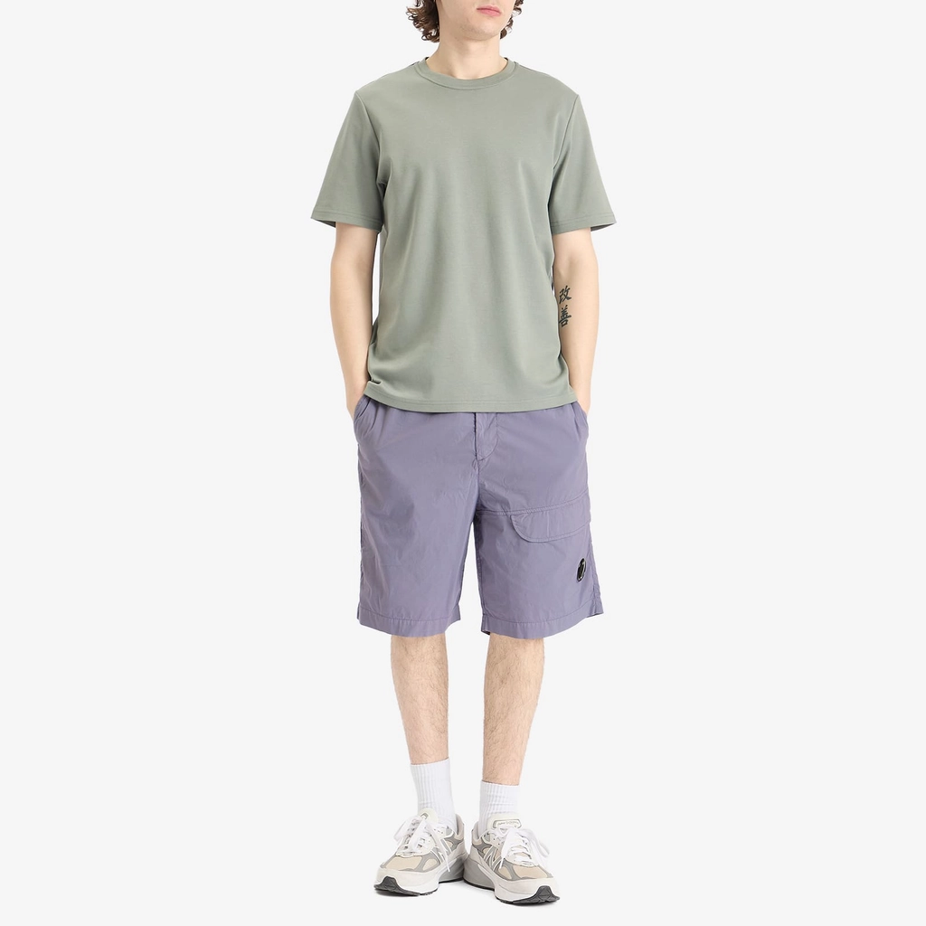 CP Company Men's Lens Pocket Cargo Shorts Lavender Violet